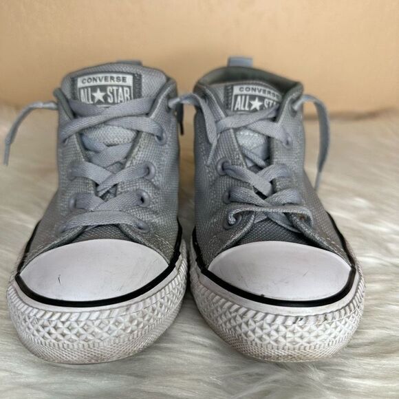 Converse Chuck Taylor All Stars Mid Tops Gray Size 3 - Picture 2 of 12
